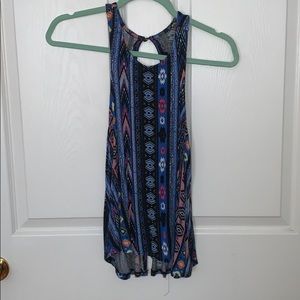 Tank top with split back